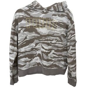 Puma Camo Womens Size XS Gray Camo Hoodie Sweater